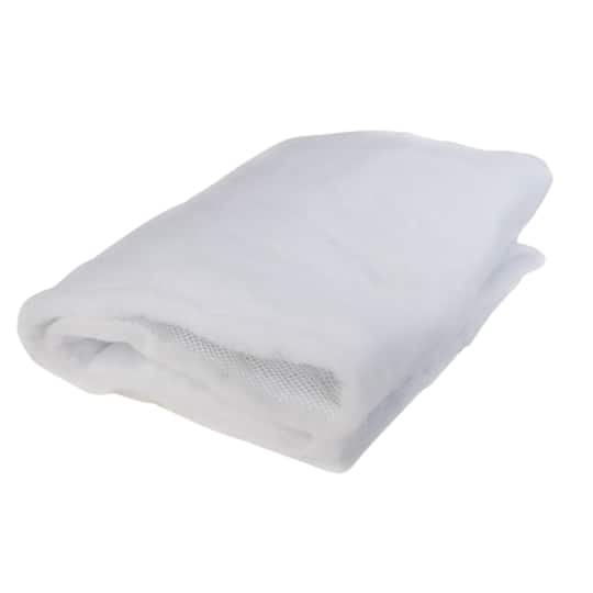 42" LED Lighted Battery Operated Christmas Snow Blanket, Warm White Lights
